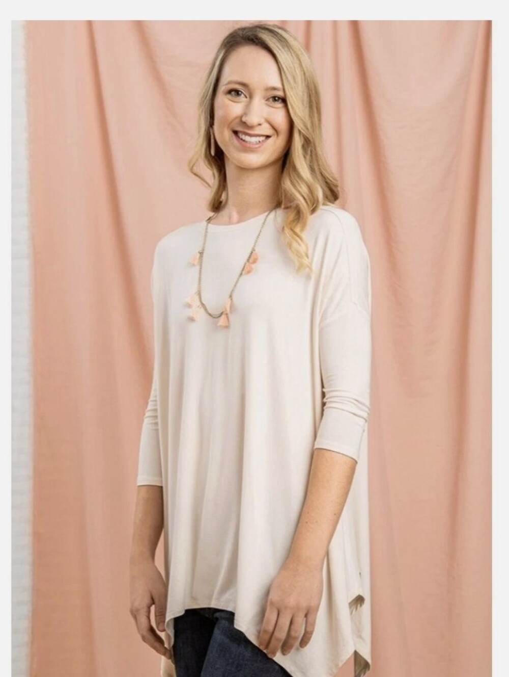 #285. Matilda Jane Cream Tunic Top